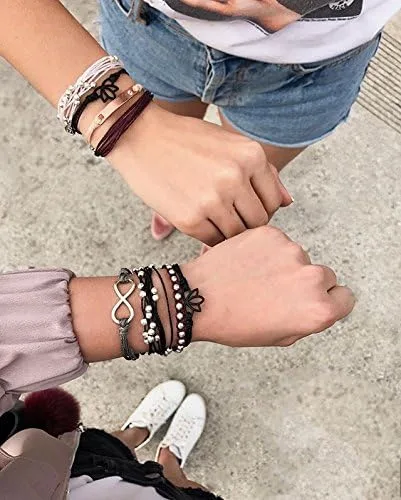 Miniatura 4 de Pura Vida - Pulsera sólida 100 % impermeable, hecha a mano con dije revestido y correa ajustable