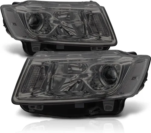 Miniatura 15 de M-AUTO Faros delanteros con bombillas LED premontadas de 6000 K compatibles con Jeep Grand Cherokee 14-16 Pre Facelift, carcasa cromada, esquinas
