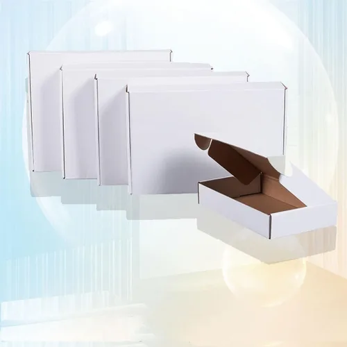 Miniatura 7 de Juego de cajas de envío de 9x6x4 pulgadas de 25, caja de cartón corrugado blanco para envío de correspondencia, embalaje de folletos, embalaje