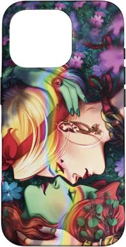 Miniatura 20 de iPhone 16 DC Comics Pride Harley Quinn & Poison Ivy Nose Touch Case
