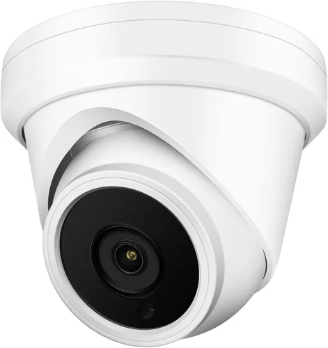 Cámara domo de torreta IP PoE de 4 MP, gran angular de 0.110 in, H.265, cámara de seguridad CCTV resistente al agua IP66, cumple con la NDAA (IR