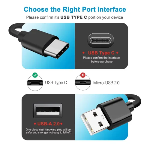 Miniatura 4 de Cable de carga USB C de 20 W para Motorola G Power 2025 2026/2024/2022 G Stylus 2024, Moto Turbo One 5G UW Ace, Edge/Razr, G200 G100 G41 G71 G30 G10