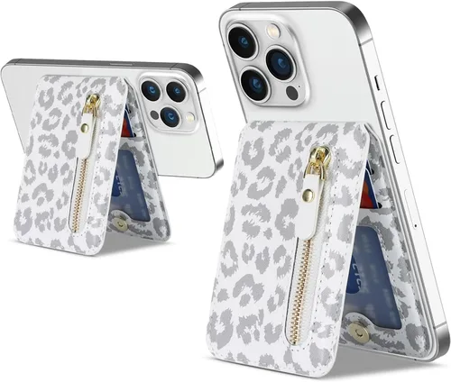 Miniatura 12 de Cavor Compatible con cartera Magsafe, soporte ajustable, cartera magnética para iPhone 17/16 Pro Max/14 Pro/15/14 Plus/13/12, tarjetero Magsafe