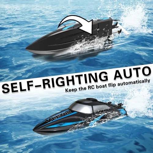 Miniatura 6 de volantexrc Barco de control remoto RC para piscina, control de 2.4 GHz, barcos RC para adultos, barco eléctrico de lago con sistema de refrigeración