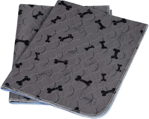 Miniatura 11 de Almohadillas lavables para orina de perro con guantes de aseo gratis, alfombrillas antideslizantes para perros con gran absorción de orina