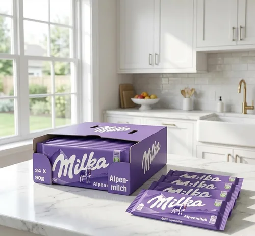Miniatura 4 de Milka Alpenmilch - Barra de chocolate, 3.5 onzas (paquete de 24)