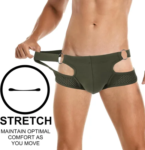 Miniatura 114 de SKYSPER Jock Strap Athletic Supporter para hombres Sexy Jockstrap Ropa interior masculina