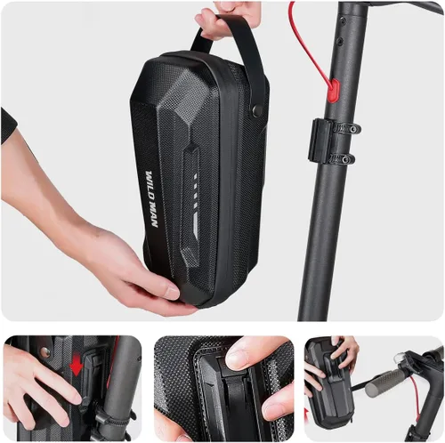 Miniatura 3 de WILD MAN Bolsa de almacenamiento de scooter resistente a la lluvia de liberación rápida para scooters de equilibrio Kick Scooters bicicleta plegable