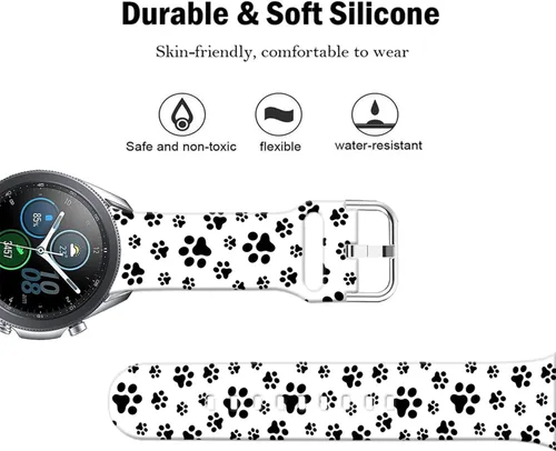 Miniatura 3 de Correas de reloj de dibujos animados de 0.787 in compatibles con Samsung Galaxy Watch 7/6/5/4 40/1.732 in/Galaxy Watch 1.654 in, correas deportivas