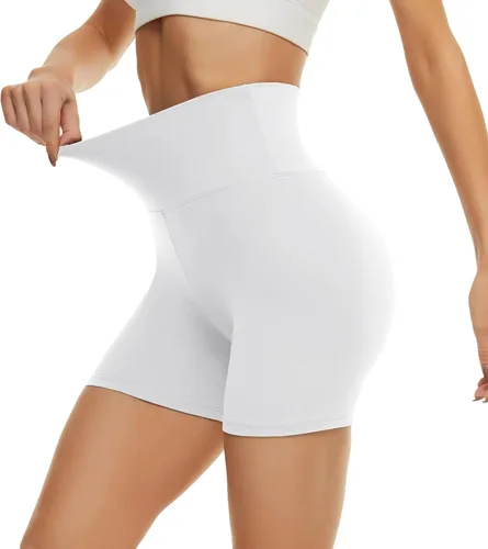 Miniatura 32 de CAMPSNAIL - Pantalones cortos de yoga para mujer, 3"/5"/8" de cintura alta con control de abdomen, pantalones cortos de elastano para voleibol, yoga