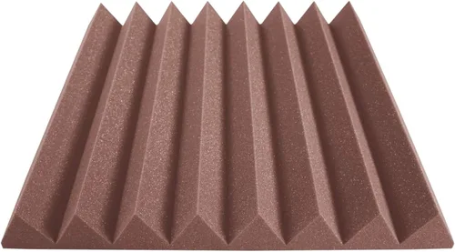 Miniatura 24 de Paneles de espuma acústica de 24 x 24 pulgadas, paquete de 12, 48 pies cuadrados, utilizados para reducción de sonido de estudio de grabación