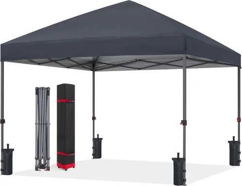 Miniatura 18 de ABCCANOPY Tienda de campaña desplegable de 10 x 10, refugio instantáneo de fácil instalación con bolsa con ruedas, toldo resistente al aire libre