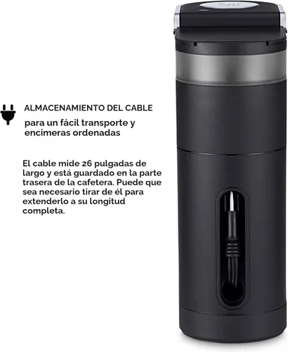 Miniatura 7 de Keurig K-Mini CoffeeFeer, Brewer Single Sirve K-Cup POD Coffee, de 6 a 12 oz. Tamaños de preparación, negro K-mini negro
