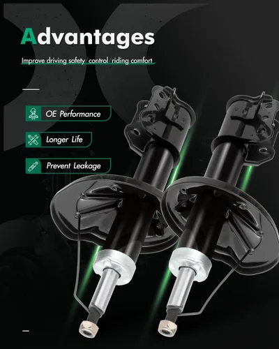 Miniatura 2 de SCITOO Juego de 2 amortiguadores delanteros para Mazda, amortiguadores y puntales para Mazda 626 Amortiguadores 1998 1999 2000 2001 2002 para Mazda