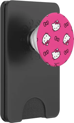 Miniatura 8 de Hello Kitty PopSockets con patrón de lazos PopGrip estándar