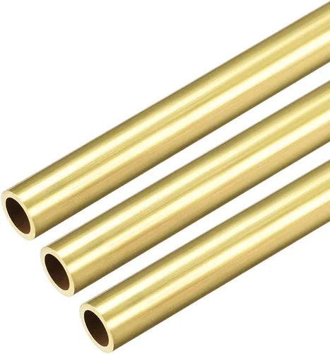 Miniatura 16 de uxcell Tubo redondo de latón, 11.811 in de longitud 0.177 in de diámetro exterior de 0.039 in de grosor de pared, tubo recto sin costuras, 3 piezas
