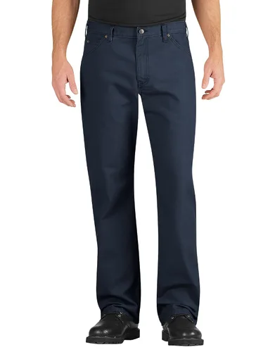 Miniatura 25 de Dickies Jeans de carpintero para hombre, ajuste relajado, pierna recta, Negro, 30 x 30