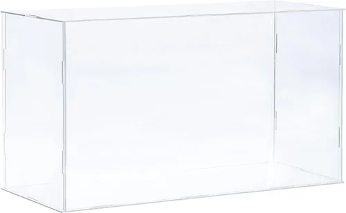 Miniatura 8 de MECCANIXITY Vitrina de acrílico Caja de plástico transparente montar escaparate a prueba de polvo 14x6.3x4.1 pulgadas para artículos coleccionables