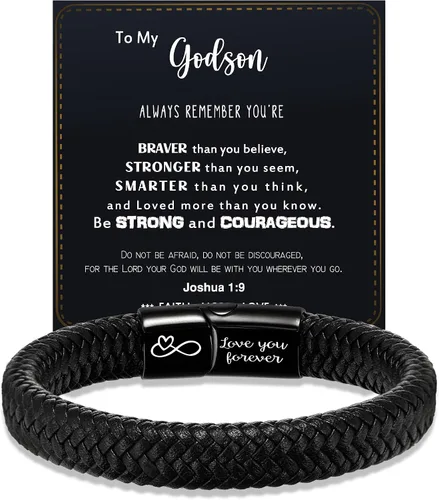 Miniatura 11 de Regalos para el día del padre, regalos de graduación para hombres, pulsera de cuero para hombre, relleno de calcetines para adolescentes, regalos