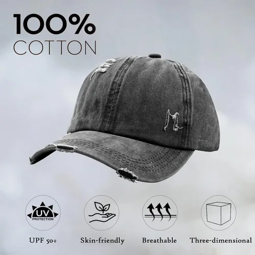 Miniatura 3 de Gorra de béisbol para mujer, diseño de cola de caballo, ajustable, ajustable, para cola de caballo