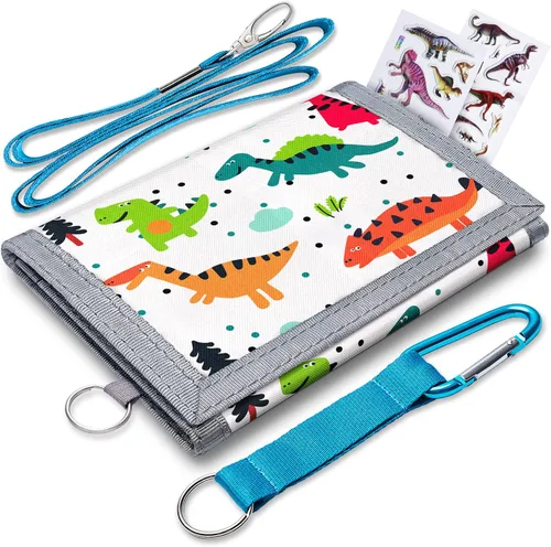 ARTIST'S DREAM Billetera para niños y niñas, billetera triple plegable para niños de 4 a 18 años, cartera para niños con bolsillo para monedas,