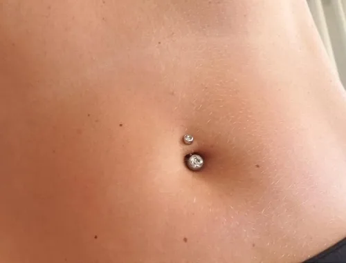 Miniatura 3 de Longita Belly Button Ring Silver Gold Belly Rings Surgical Steel Belly Button Rings for Women Dangle Belly Button Rings Dangling Short Belly Button