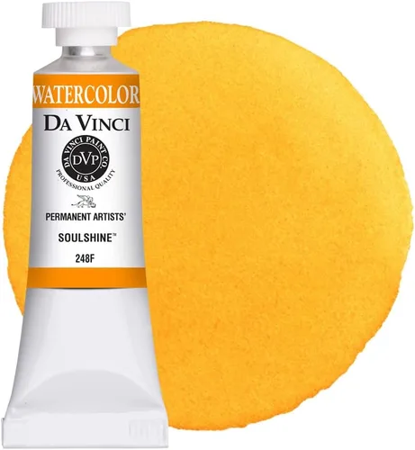 Miniatura 93 de DA VINCI PAINTS Pintura de acuarela para artista profesional, Gamboge (tono), 0.5 fl oz