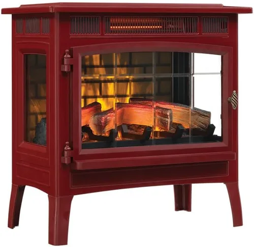 duraflame Estufa Calentador de Chimenea Eléctrica Independiente con Efecto de Llama 3D para 1,000 Pies Cuadrados Canela