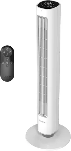 Miniatura 13 de Ventilador de torre Lasko Pinnacle de 40", para el hogar, flujo de aire de 32 pies/s, silencioso de 24dB, oscilación de 90°, ventilador de pie
