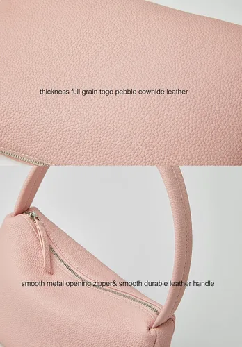 Miniatura 2 de Daiblueland Bolso pequeño de cuero para mujer, bolso de mano de lujo con cierre de cremallera