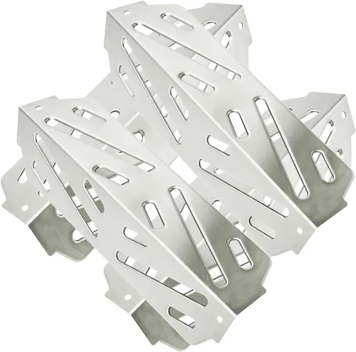 Miniatura 3 de HONSIN Deflectores de calor de acero inoxidable para Weber 66041 66686, para parrillas de gas Weber Genesis II E-410, E-415, E-435, Genesis II LX