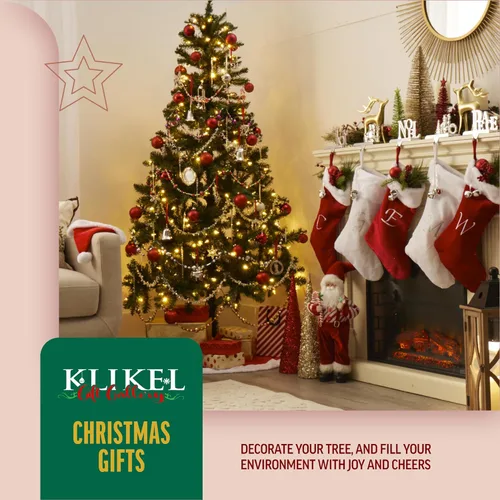 Miniatura 2 de Klikel 11º adorno anual de campana de Navidad plateada 2024 – Campana real para árbol de Navidad – Edición grabada