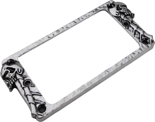 Miniatura 2 de Guyker Cubierta Humbucker Plana de Metal, Juego de Anillos de Montaje para Pastilla - Marco de Pastillas de Puente y Mástil, Pieza de Repuesto