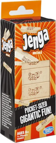 Miniatura 3 de Hasbro Gaming Juego Jenga Mini, Marrón/a, para edades de 6+ años
