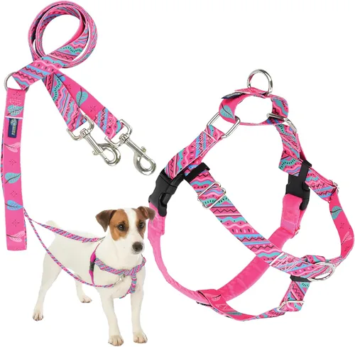 Miniatura 44 de 2 Hounds Design - Arnés para perro (libertad sin tirar), control ajustable, suave y cómodo para pasear perros fácilmente, para perros pequeños, Azul