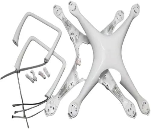 Miniatura 2 de [Piezas de dron] Reemplazo para DJI Phantom 4 Cuerpo Shell/Patas de engranaje de aterrizaje Cubierta inferior superior para piezas de reparación