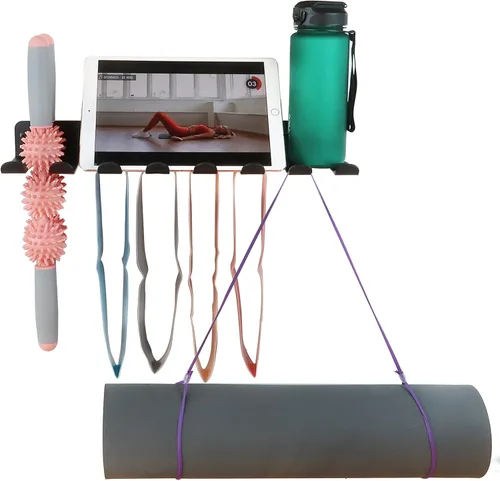 Estante de almacenamiento multiusos para bandas de resistencia, estante de almacenamiento de gimnasio, estante de bandas de fitness, estante