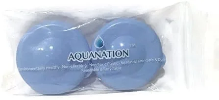 Miniatura 2 de AquaNation Reemplazo de tapa de rocío: 2.165 in a presión para botellas de agua de 3 y 5 galones, a prueba de fugas, reutilizables, sin BPA
