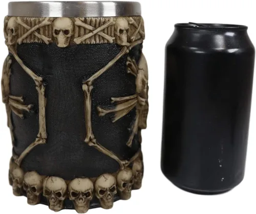 Miniatura 3 de Ebros Gift Gran taza de café con diseño de ron pirata pirata y huesos cruzados, diseño de calavera y cráneo, jarra, jarra, taza de café de 20 onzas
