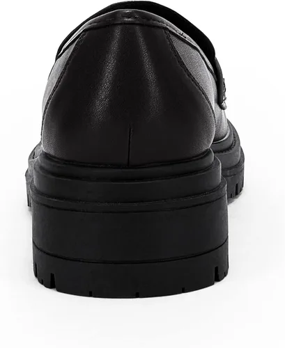 Miniatura 4 de Mocasines de plataforma para mujer suela de taco tacón grueso antideslizantes de piel sintética casuales cómodos con punta redonda zapatos Oxford