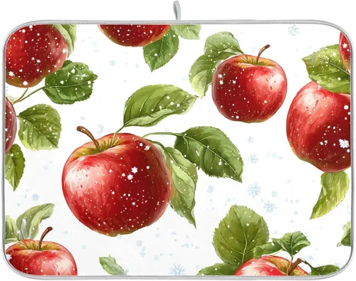 Miniatura 26 de Beige and Brown Marble Print Dish Drying Mat for Kitchen Counter Super Absorbent Drying Mat 16x18 inch Large Dish Drying Matts for Countertop