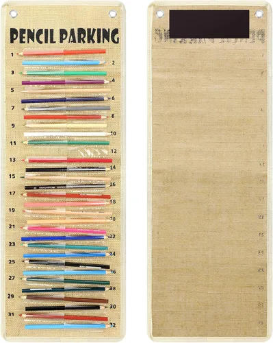 Miniatura 13 de Sabary - Organizador de bolsillo para lápices, dispensador de lápices con gráfico, soporte de bolsillo para lápices en nylon con ojales y tira