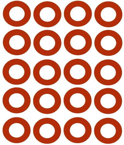 Sterling Seal CRG7237.1500.125.150X20 7237 Junta de anillo de goma roja, diámetro interior de 1.91 pulgadas, tamaño de tubo de 1-1/2 pulgadas, 1/8