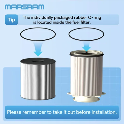 Miniatura 6 de Marsram Juego de separador de agua para filtro de combustible Cummins de 6.7L se ajusta para 2019 2020 2021 2022 2023 2024 Dodge Ram 2500 3500 4500