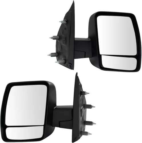 Miniatura 78 de TRQ Juego de 2 piezas de espejo lateral del conductor y del pasajero, ajuste eléctrico calentado sin memoria, color gris, compatible con Volkswagen