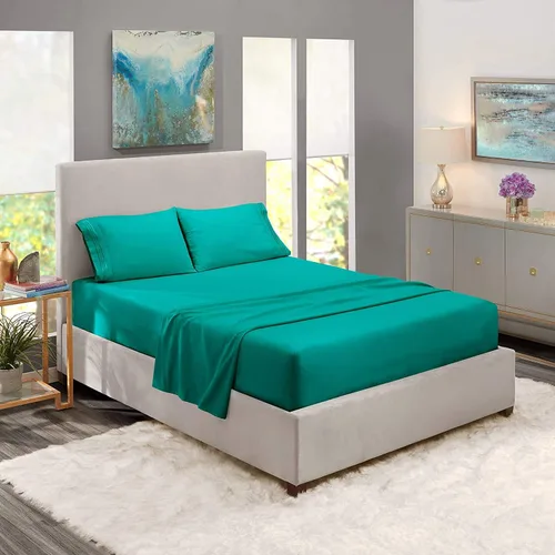Miniatura 6 de Juego de sábanas divididas de 5 piezas, juego de sábanas de tamaño King dividido para cama ajustable, 100% algodón, 800 hilos, bolsillo profundo