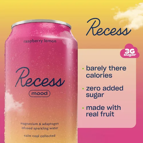 Miniatura 37 de Recess Mood - Bebida calmante con suplemento de magnesio, 12 onzas (Vainilla Naranja, paquete de 12)
