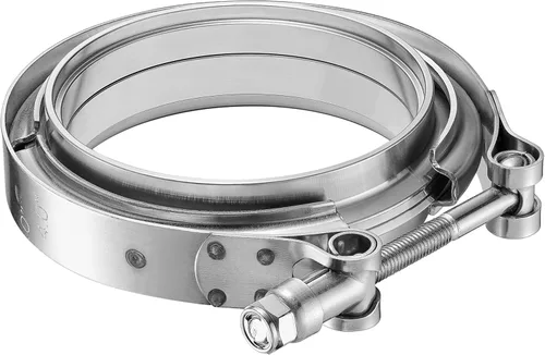 Miniatura 15 de Abrazadera de banda en V de 2,0 pulgadas con brida macho hembra universal 304 acero inoxidable para coche 1PC