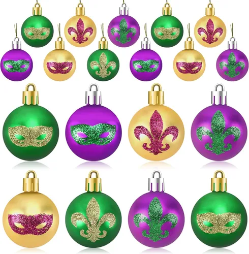 Miniatura 24 de JULMELON 36 Piezas Adornos de Tréboles del Día de San Patricio, Adornos de Mini Árbol, Decoración de Trébol Verde para Mesa de Comedor, Estante