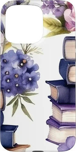 Miniatura 30 de Funda para iPhone 12 Pro Max Book Lover Purple Flower